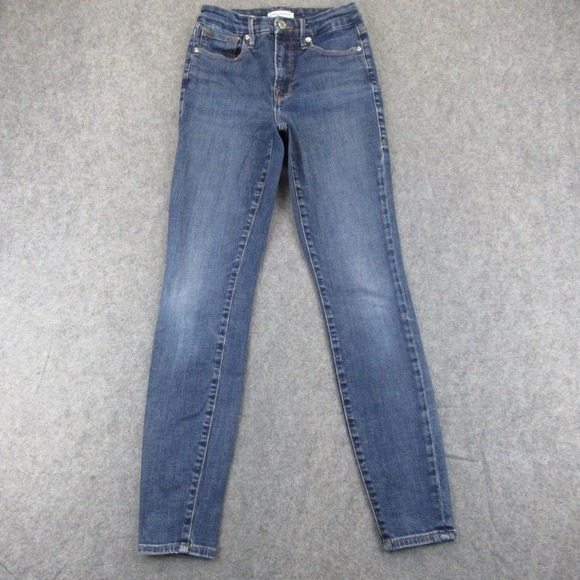 Good American Denim - GOOD AMERICAN Good Legs High Rise Skinny Jeans Blue Wash Size 2/26